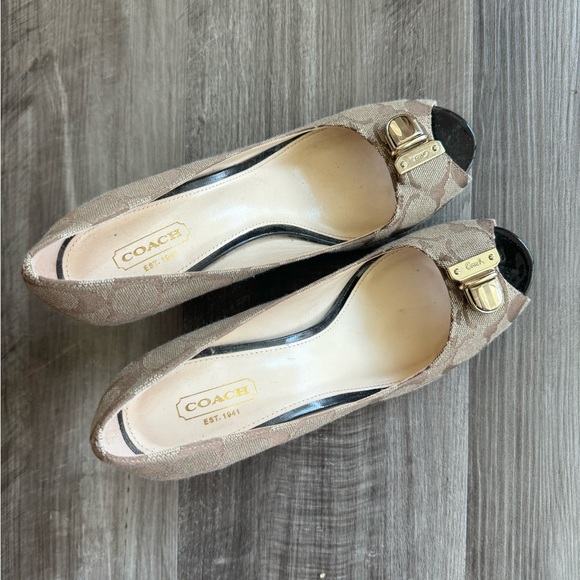 🤎😍COACH Shabby Chic Heels - Picture 8 of 11